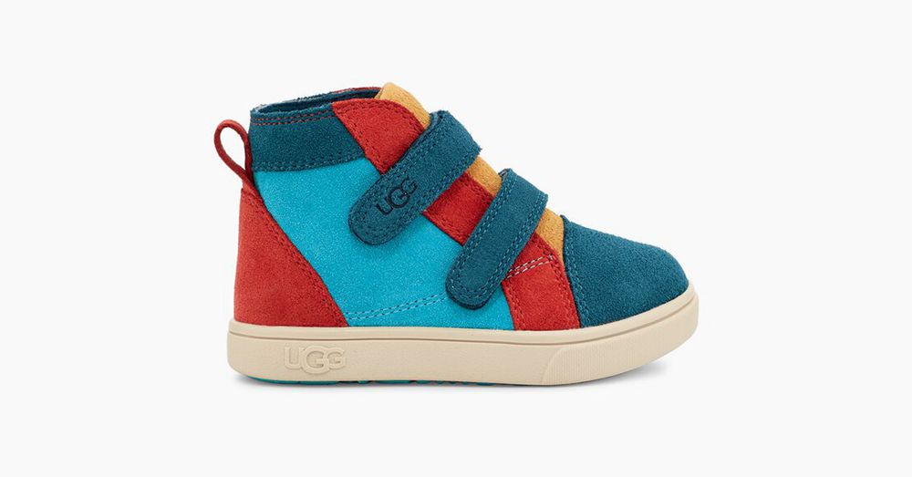 Ugg Sneakers Canada - Ugg Kids' Rennon Ii Mashup Marina Blue / Oasis Blue